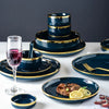 Porcelain Dinner Plates Dishes Luxury Gold