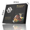 24Pcs Black Handle Kitchen Dinnerware Gift