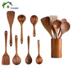 Natural Teak Cooking Kitchen Utensils Set