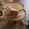 High Stand Wooden Cake Plate